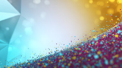 conceptual. Abstract data visualization as a colorful particle cloud, representing modern tech concepts. product launch decks.