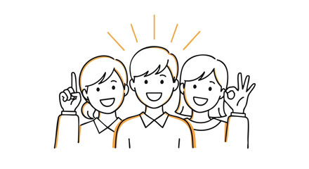 Teamwork inspires success modern business professionals celebrate great idea and teamwork achievement