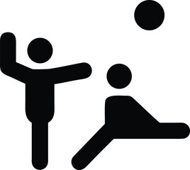 summer volleyball players competing on sandy beach