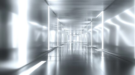 Modern futuristic hallway