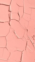 Cracked Pink Clay Texture Background Abstract Surface Design Element Close Up