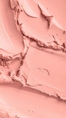 Abstract Salmon Pink Paint Texture with Detailed Brush Strokes and Artistic Design