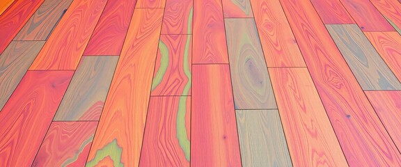 Vibrant parquet floor, colorful wood grain texture,   design element,  wood pattern