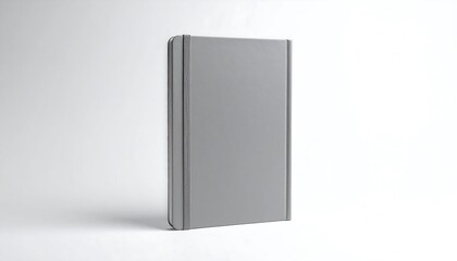 Gray notebook back view