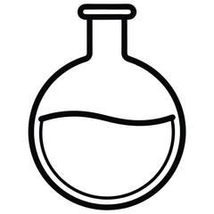 Laboratory Flask Icon - Science, Chemistry, and Research