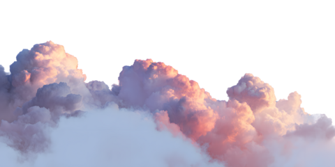 Dramatic sunset clouds with vibrant colors and soft textures, perfect for backgrounds and design projects