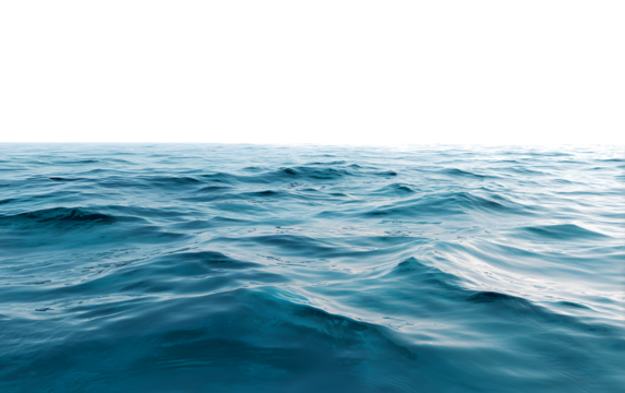 Calm ocean waves under a deep blue sky evoking peace and serenity perfect for travel concepts - Powered by Adobe