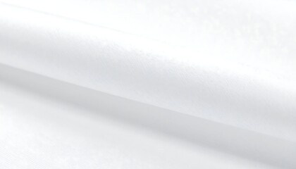 Smooth, white fabric folds