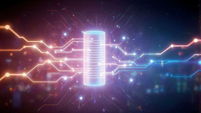 AI Change Capture Intelligent Database Change Tracking Glowing Streams Enterprise Delta Processing Automation