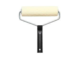 Obraz premium Paint roller with black handle isolated on transparent background