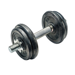 Naklejka premium Watercolor Adjustable Dumbbell with Textured Grip and Weight Plates