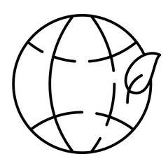 Naklejka premium Green Earth Eco Future Icon
