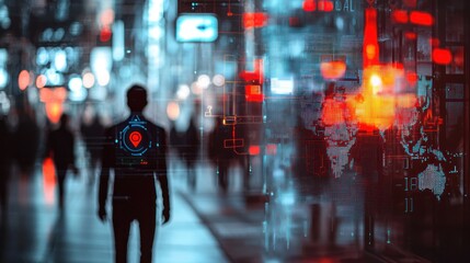 Urban data walk night