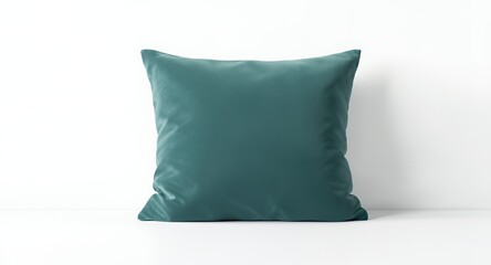 Teal Decorative Pillow, Mockup, Cushion, Home Decor, Soft, Comfortable, Interior Design, Modern, Minimalist, Textile, Fabric, Room Decor, Pillowcase, Soft Furnishings, Home Textiles, Cozy, Relaxi