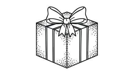 Elegant gift box with ribbon, perfect for celebrations, holidays, and special occasions