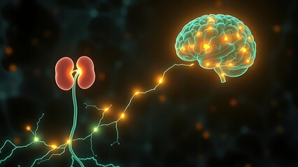 A human head exploding with chaotic wires, symbolizing sensory overload and mental strain.