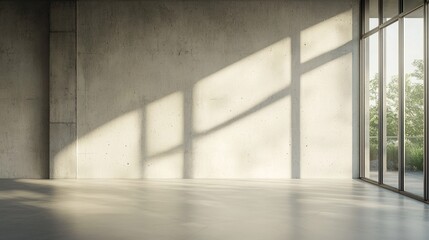 Modern empty concrete space