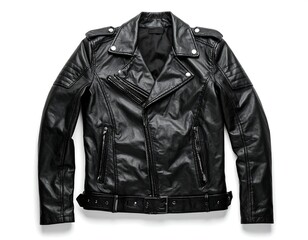 Black leather jacket