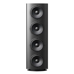 Modern vertical tower speaker for immersive wireless home theater sound systems delivering high-fidelity audio experience for entertainment enthusiasts isolated on transparent background