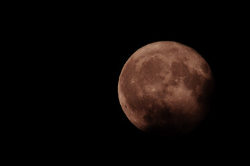 moon in the night sky