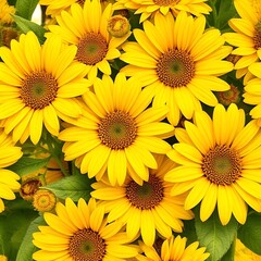 Obraz premium yellow flowers background