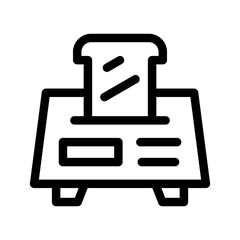 Toaster Icon Vector Symbol Design Illustration
