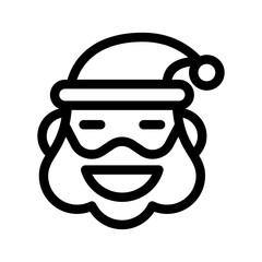 Santa Claus Icon Vector Symbol Design Illustration
