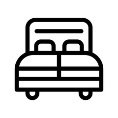 Bed Icon Vector Symbol Design Illustration