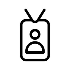 Id Card Icon Vector Symbol Design Illustration