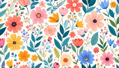 Vibrant floral pattern (8)