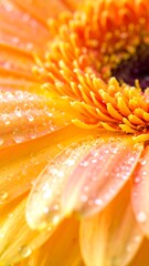 Close-up orange flower petals