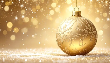 Golden Christmas Ornament