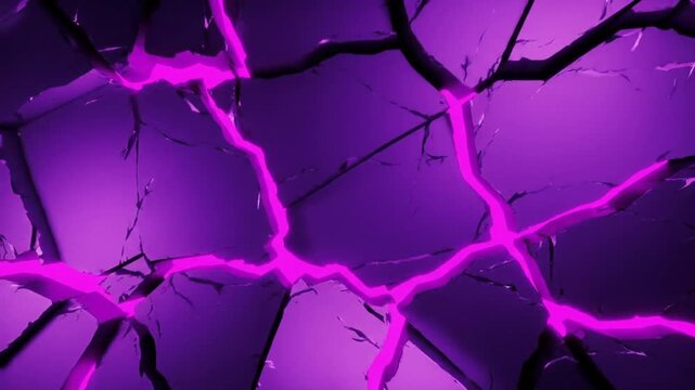 Purple cracked surface