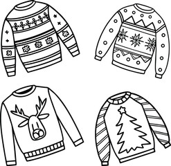 Ugly christmas sweater for holiday season