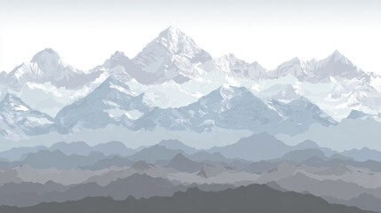 Obraz premium Snowcapped mountain abstract background design with geometric patterns, textured layers and artistic shapes, creating modern and creative concept for nature inspired projects and landscapes
