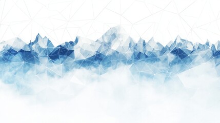 Snowcapped mountain abstract background design with geometric patterns, textured layers and artistic shapes, creating modern and creative concept for nature inspired projects and landscapes