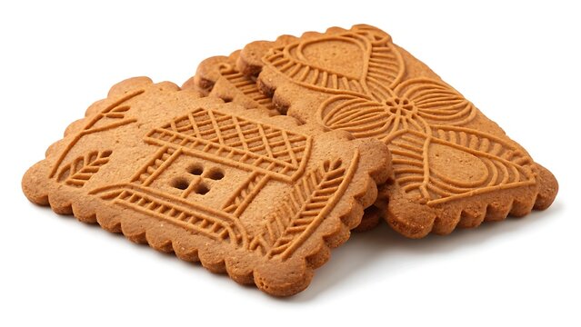 Gluten-free speculoos cookie cutout, perfect for dietary needs. AI GENERATED.