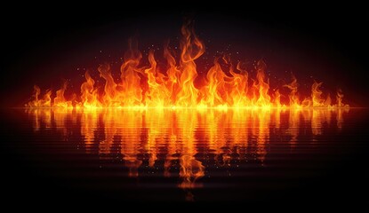 Fiery Audio Waveform