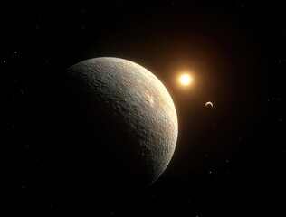 Distant Planet and Star
