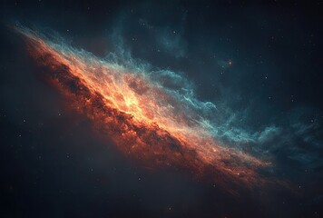 Fototapeta premium Cosmic Cloud of Light and Color