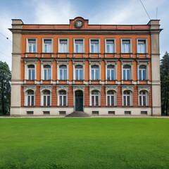 Fototapeta premium old communist building in the city in Sosnowiec - Silesia - Poland