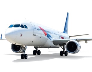 Obraz premium White commercial jet plane