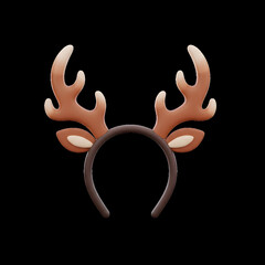 Brown Reindeer Antler Headband — Fun Holiday Costume Accessory

