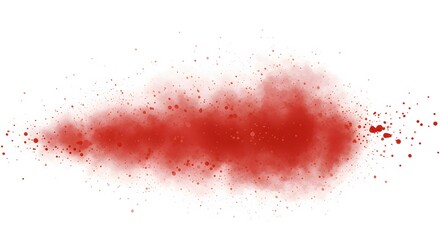 Fototapeta premium Abstract Red Watercolor Spatter, Dynamic Artistic Design