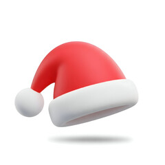 Classic Red Santa Hat with White Fur Trim — Festive Holiday Cap

