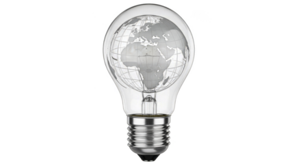 Globe encased in a bulb