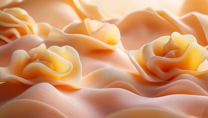 Peach Rose Cake Frosting Texture.