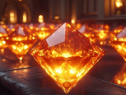 Amber Gems Glowing for Dark Palace.