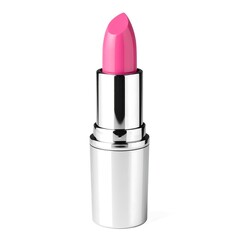 Pink lipstick in a metallic container