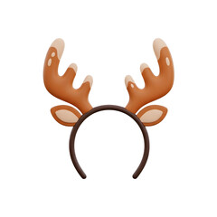 Brown Reindeer Antler Headband — Fun Holiday Costume Accessory

